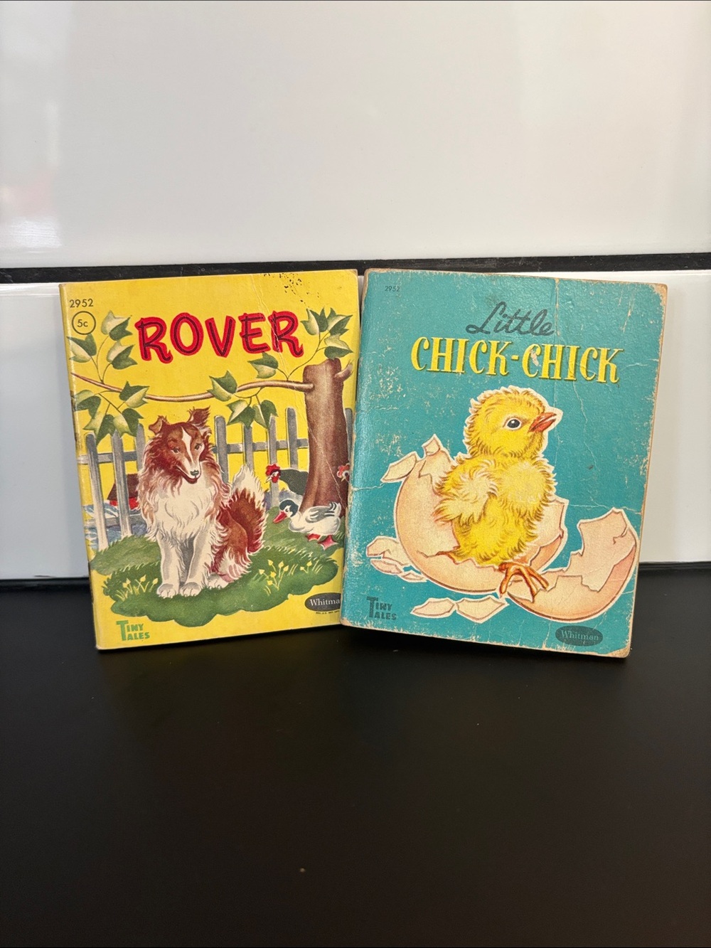 Vintage 1940’s Whitman Tiny Tales Mini Books Lot - Rover & Little Chick-Chick